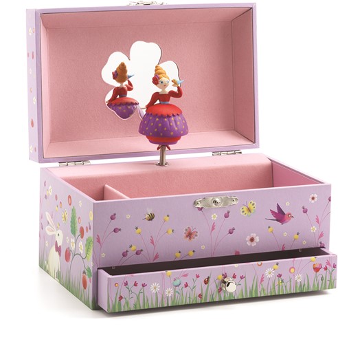 Djeco DJE - 6599 Djeco Spieluhr Schmuckdose Aufbewahrung Princess,-3