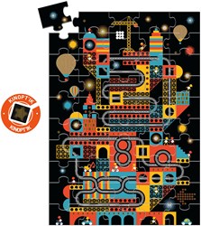 Djeco puzzle ville - jouet magique carton FSC