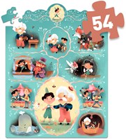 Djeco puzzle Pinocchio - jouet en bois - 54 pièces FSC MIX-2