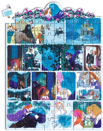 Djeco puzzle La Belle et la Bête - 100 pièces - carton FSC MIX