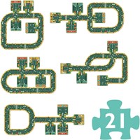 Djeco Autostraßen-Puzzle - Spielset für Kinder - Karton-Straßen-3
