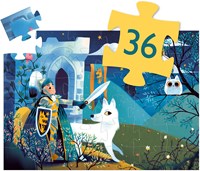 Djeco puzzle chevalier pleine lune - 36 pièces carton FSC-2
