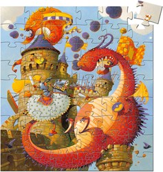 Djeco Vaillant & les dragons - 54 pcs