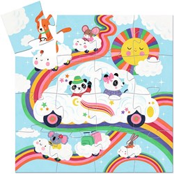 Djeco jouet puzzle Voiture nuage 16 pièces FSC MIX