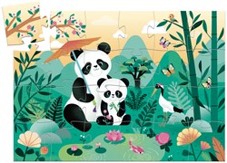 Djeco puzzle animaux Léo le panda 24 pièces carton FSC