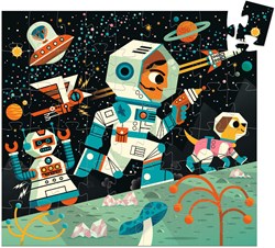 Djeco puzzle station spatiale - 54 pièces carton FSC puzzle enfant