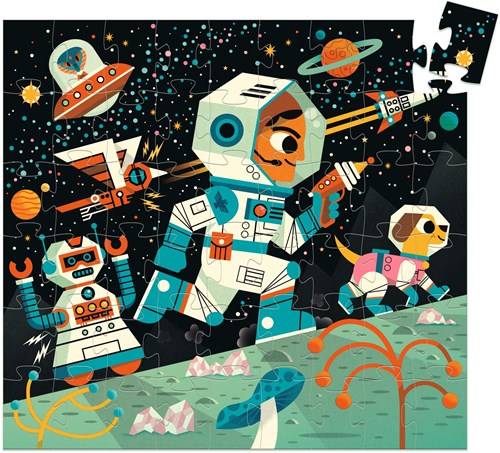 Djeco puzzle station spatiale - 54 pièces carton FSC puzzle enfant