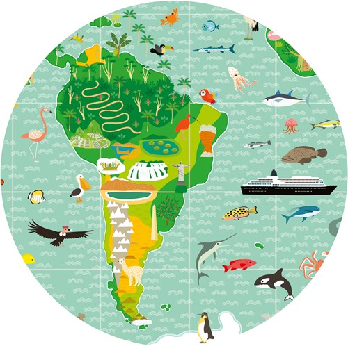 Djeco Tour du monde 200pcs + livret-3