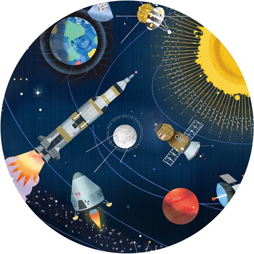 Djeco Puzzle Weltraum 200 Teile mit Heft - Lernspielzeug-3