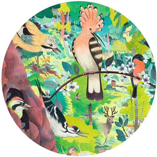 Djeco puzzle galerie hiboux et oiseaux - 1000 pièces carton FSC-3