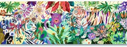 Djeco puzzle Rainbow Tigers - puzzle coloré 1000 pièces FSC certifié