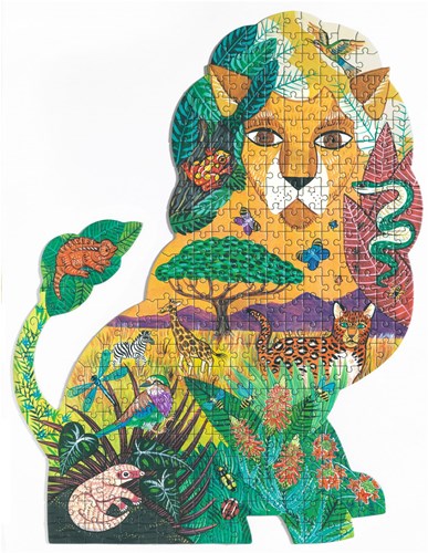 Djeco Puzzle Löwe - 350 Teile - FSC MIX - buntes Spielzeug