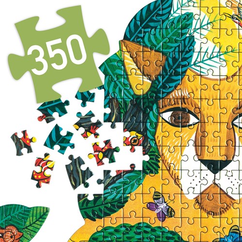 Djeco Puzzle Löwe - 350 Teile - FSC MIX - buntes Spielzeug-2