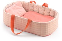 Djeco Zubehör Wiege Pink Lines Puppenbett Baumwolle