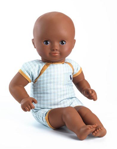 Djeco Puppen 32 cm Babypuppe Mimosa - weiche Puppe mit Schlafaugen-2