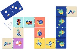 Djeco JEUX  EDUCATIFS - MÉMOS, LOTOS, DOMINOS Dominos Petites bêtes - FSC MIX