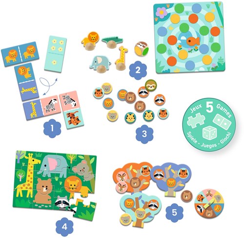 Djeco coffret jeux animaux - jouet éducatif pour enfants