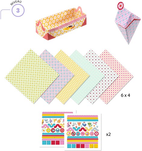 Djeco Origami Bastelset kleine Boxen - kreatives Spielzeug-2