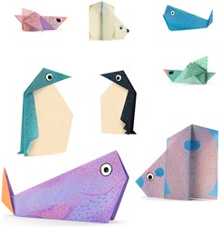 Djeco Origami Polar Tiere Bastelset FSC MIX Papier