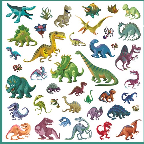 Djeco Sticker Dinosaurier - 160 Stück FSC Papier-2