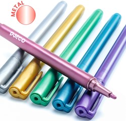 Djeco Farben Metallic Marker 6 Stück Filzstifte Kreativ Zeichnen