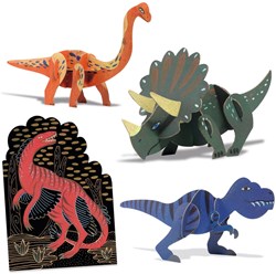 Djeco Bastelset Dino Box - Multi-Aktivitätenbox für Kinder und Dinosaurier-Fans