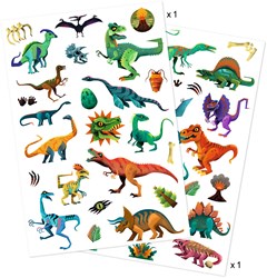 Djeco Tattoo Dino Club - temporäre Tattoos für Kinder Dinosaurier