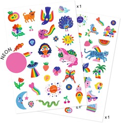 Djeco tattoo Rainbow - temporäre Tattoos für Kinder FSC MIX