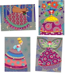 Djeco LES PETITS CADEAUX DES GRANDS - CARTES A GRATTER Le bal des coquettes - FSC MIX