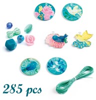Djeco perles & bijoux Birds - coffret créatif de bijoux pour enfants