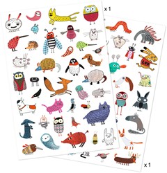 Djeco Body Art Tattoo kleine Tiere - temporäre Tattoos für Kinder