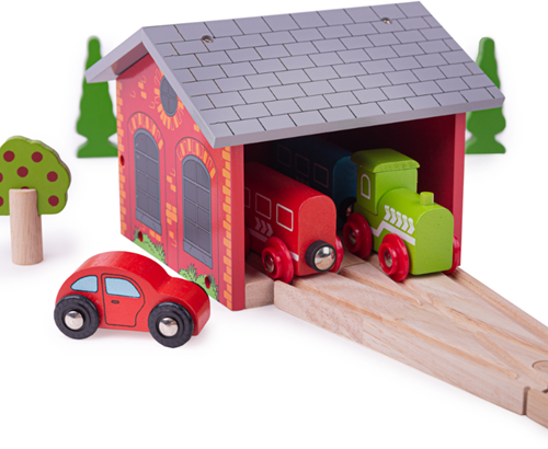 BigJigs Double Engine Shed