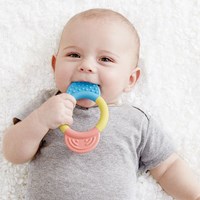 Hape Beißring Baby - Zahnungshilfe aus Reismaterial, sicher und bunt