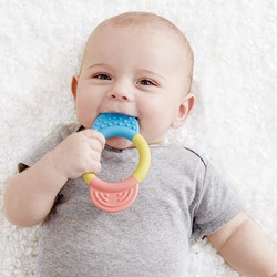 Hape anneau de dentition bébé - anneau en riz, sûr et coloré