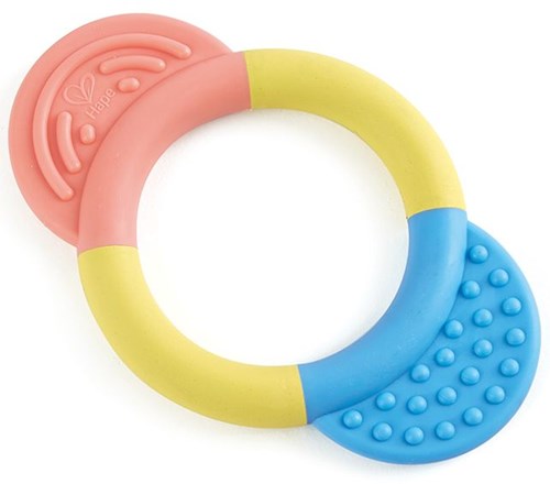 Hape Beißring Baby - Zahnungshilfe aus Reismaterial, sicher und bunt-2