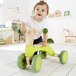 Hape Holz Laufrad grün - Laufrad für Kleinkinder und Kinder