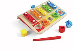 Hape Xylophone trieur de formes jouet musical en bois pour enfants