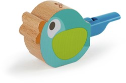 Hape Vogel Pfeife Spielzeug türkis - Holz Musikinstrument 10 Stück