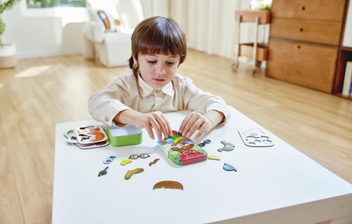 Hape Magnetic Funny Face jouet - jeu créatif magnétique-3