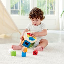 Hape Holz Formsortierer Lernspielzeug für Kinder Multicolor
