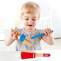 Hape instruments de percussion en bois pour enfants - jouet musical coloré