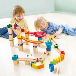 Hape circuit à billes bois Marble Rally Block Set jouet coloré