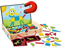 Hape Création de figures magnétiques - boîte artistique créative jouet-2