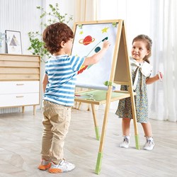 Hape chevalet en bambou Step Up - jouet créatif pour enfants