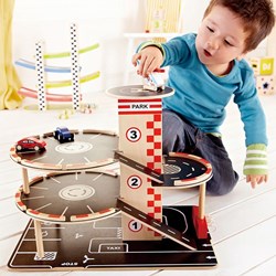 Hape Holzspielzeug Garage - Park & Go Garage - FSC zertifiziert