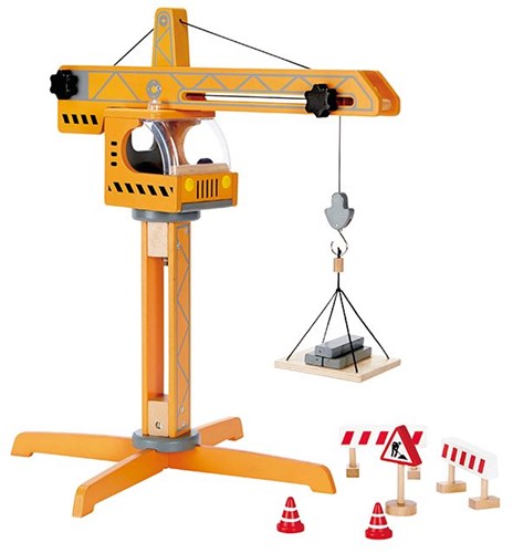 Hape Holz Baukran Spielzeug - Crane Lift für Kinder-2