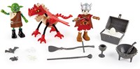Hape Wikinger Burg Holzspielset mit Drache und Figuren-3