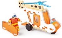 Hape set hélicoptère de secours jouet - aventure hélicoptère jouet
