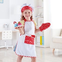 Hape Kinderschürze Set - Chef Verkleidungsset mit Zubehör für Kinder