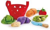 Hape panier de légumes pour tout-petits - jouet éducatif en feutre-2
